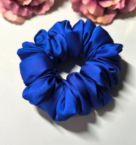 Chabrowa MINI SCRUNCHIES z grubszą gumą