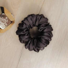 Czekoladowa scrunchies mini z grubszą gumką
