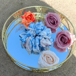 MAXI scrunchies Kwiatki