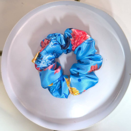 Mini scrunchies Kwiaty i Błękity