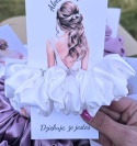 Scrunchies 100% jedwab z koralikami