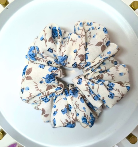 Scrunchies Blue Garden Scrunchies Blue Garden
