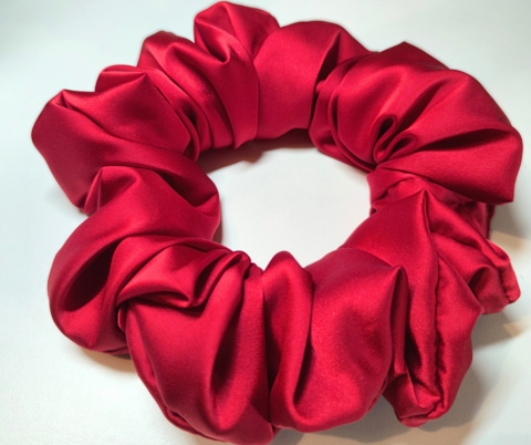 Scrunchies MAXI Czerwień 10% jedwab Scrunchies MAXI Czerwień 10% jedwab