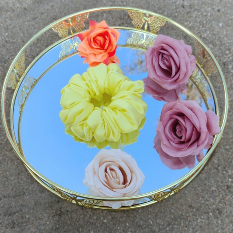 Scrunchies medium żółta