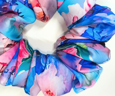 Scrunchies jedwabne kwiaty MAXI Scrunchies jedwabne kwiaty MAXI