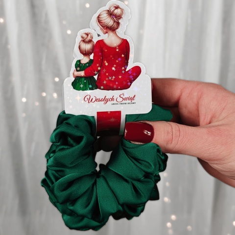 Zestaw Mama i Córka MEDIUM Wesołych Świąt Zieleń