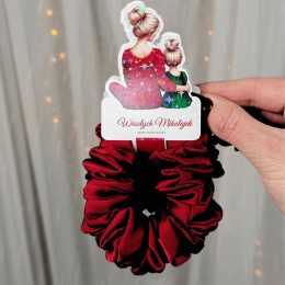 Zestaw Mama i Córka MINI Wesołych Mikołajek czerwień