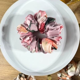 Medium Scrunchies Delikatne Kwiaty