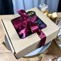 Zestaw scrunchies Red Wine