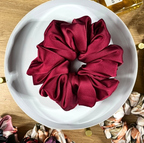Zestaw scrunchies Red Wine